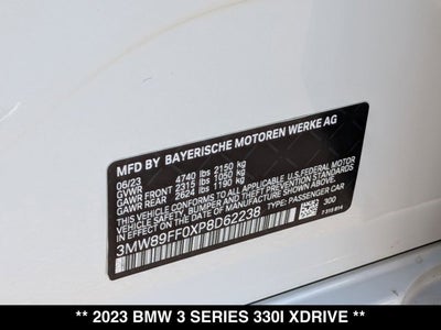 2023 BMW 3 Series 330i xDrive