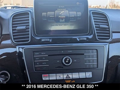2016 Mercedes-Benz GLE 350 GLE 350