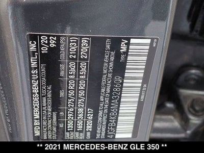 2021 Mercedes-Benz GLE 350 GLE 350
