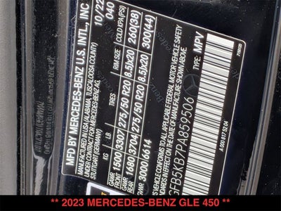 2023 Mercedes-Benz GLE 450 GLE 450