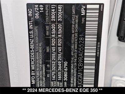 2024 Mercedes-Benz EQE 350 EQE 350