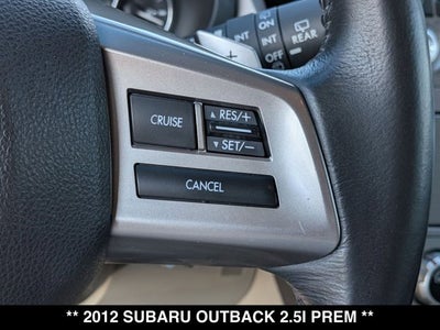 2012 Subaru Outback 2.5i Prem