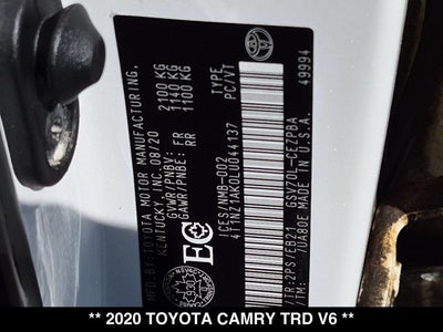 2020 Toyota Camry TRD V6
