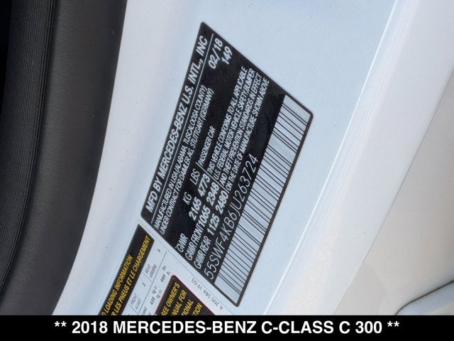 2018 Mercedes-Benz C 300 C 300