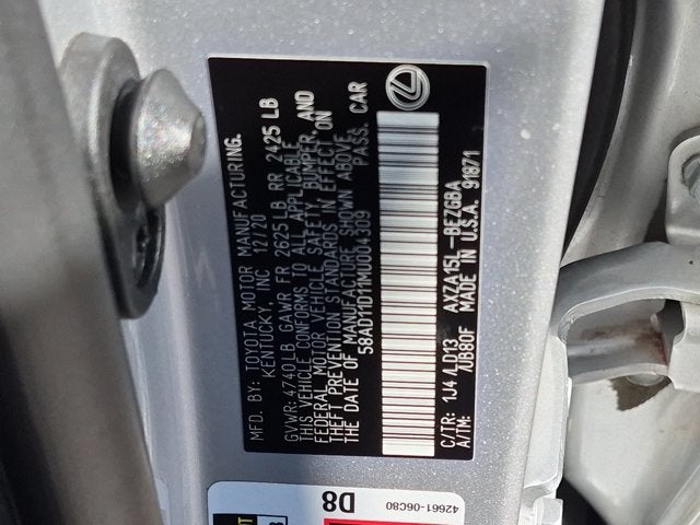 2021 Lexus ES 250 ES 250