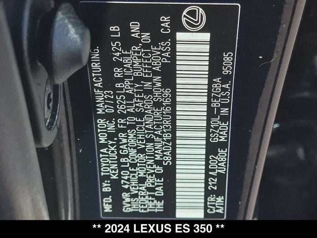 2024 Lexus ES 350 ES 350