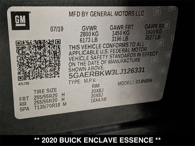 2020 Buick Enclave Essence