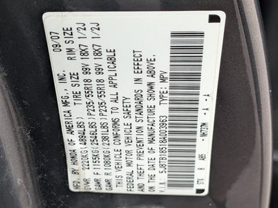 2008 Acura RDX Tech Pkg