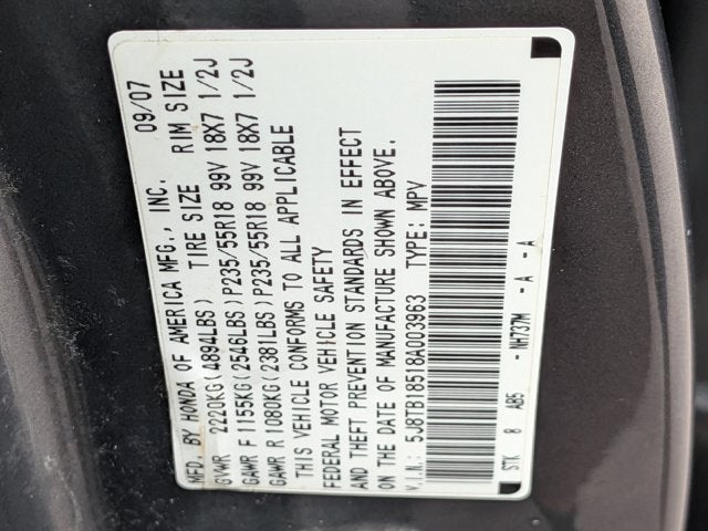 2008 Acura RDX Tech Pkg