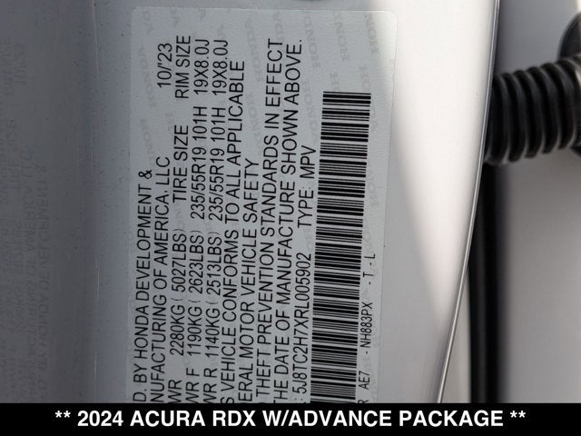 2024 Acura RDX w/Advance Package