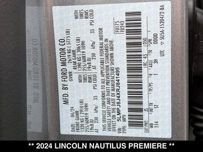 2024 Lincoln Nautilus Premiere