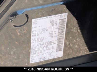 2018 Nissan Rogue SV