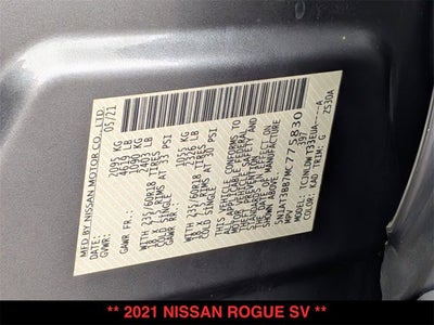2021 Nissan Rogue SV