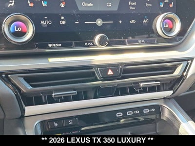2026 Lexus TX 350 TX 350 Luxury