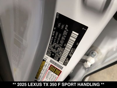 2025 Lexus TX 350 350 F SPORT Handling
