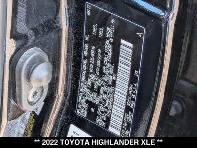 2022 Toyota Highlander XLE