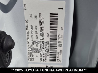 2025 Toyota Tundra Platinum