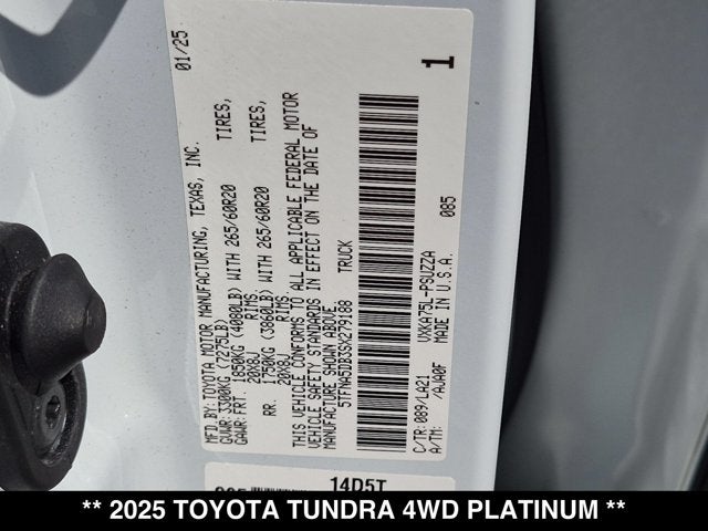 2025 Toyota Tundra Platinum