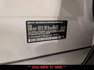 2023 BMW X7 M60i