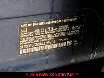 2019 BMW X5 xDrive40i