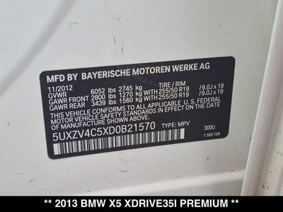 2013 BMW X5 xDrive35i Premium