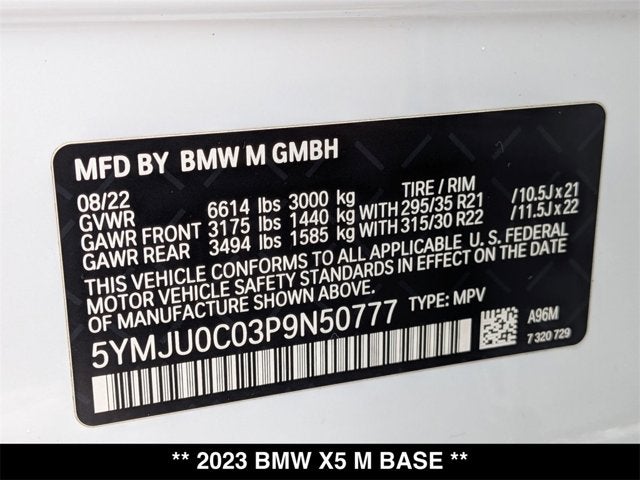 2023 BMW X5 M Base