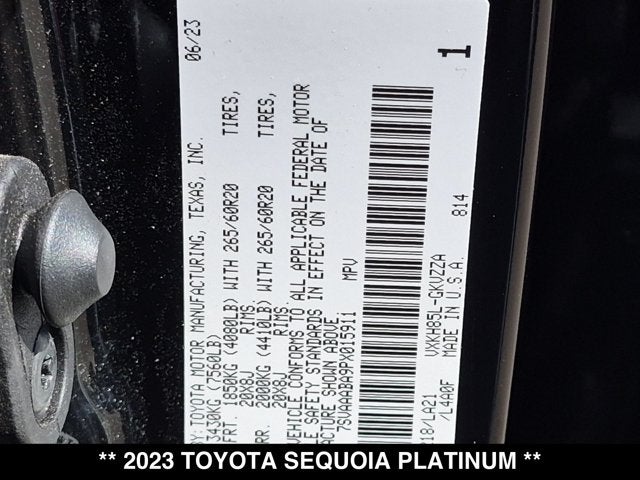 2023 Toyota Sequoia Platinum