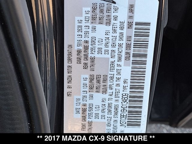 2017 Mazda Mazda CX-9 Signature