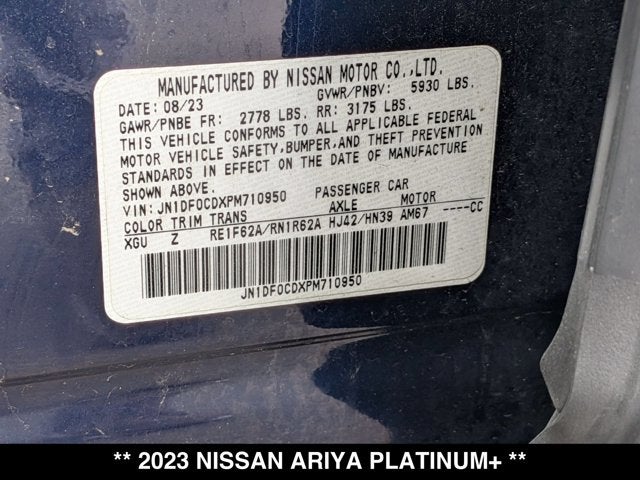 2023 Nissan ARIYA PLATINUM+