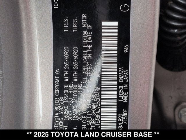2025 Toyota Land Cruiser Base
