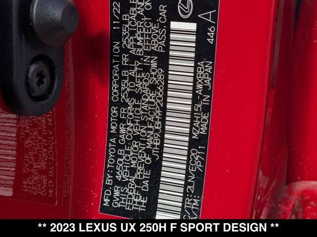 2023 Lexus UX 250h UX 250h F SPORT Design