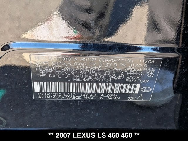 2007 Lexus LS 460 460