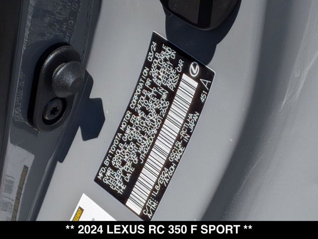 2024 Lexus RC 350 RC 350 F SPORT