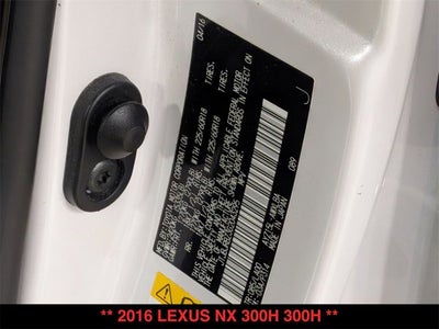 2016 Lexus NX 300h 300h
