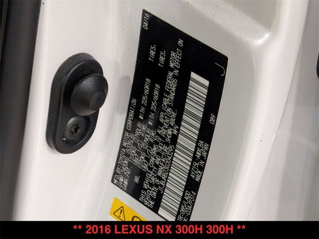 2016 Lexus NX 300h 300h