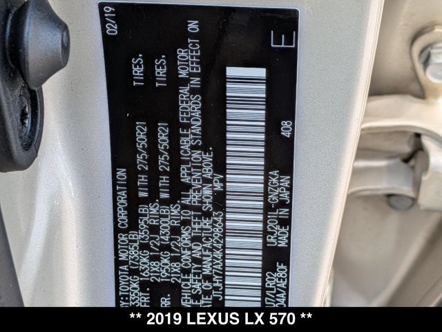 2019 Lexus LX 570 LX 570