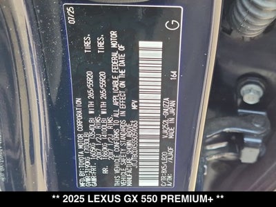 2025 Lexus GX 550 GX 550 Premium+