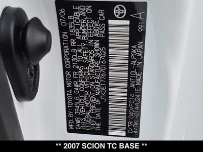 2007 Scion tC Base