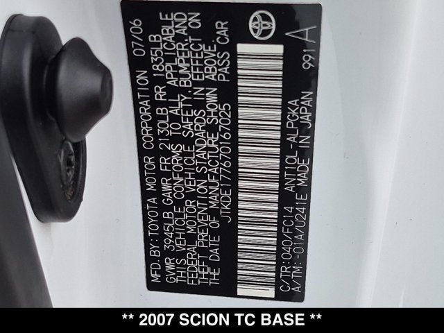 2007 Scion tC Base