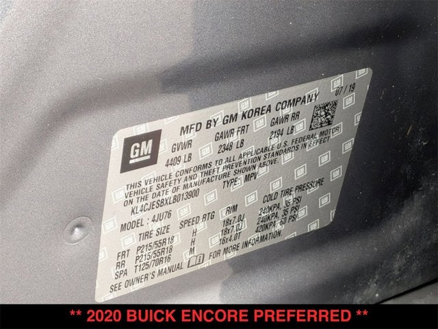 2020 Buick Encore Preferred