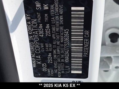 2025 Kia K5 EX