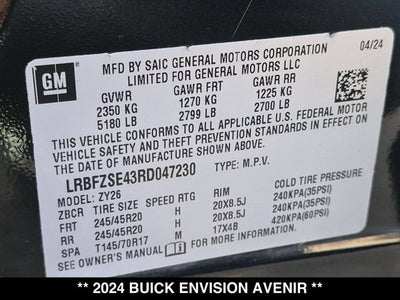 2024 Buick Envision Avenir