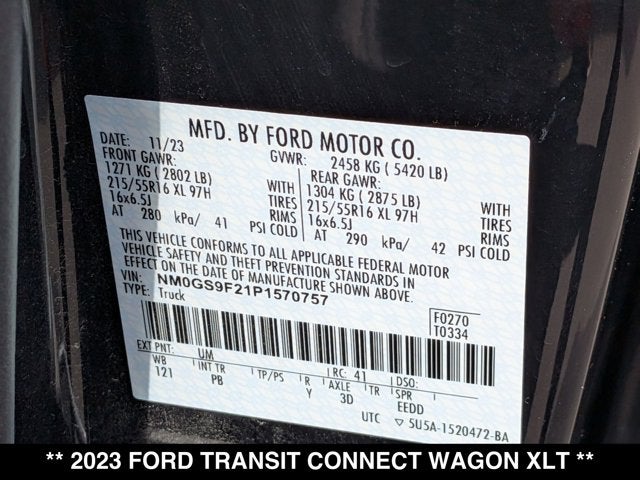 2023 Ford Transit Connect Wagon XLT