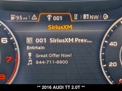 2016 Audi TT Roadster 2.0T