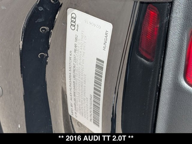 2016 Audi TT Roadster 2.0T