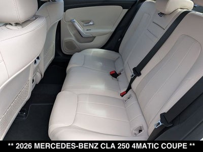 2026 Mercedes-Benz CLA CLA 250 4MATIC® Coupe