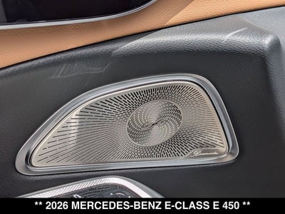 2026 Mercedes-Benz E 450 E 450
