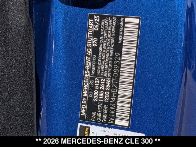 2026 Mercedes-Benz CLE 300 CLE 300