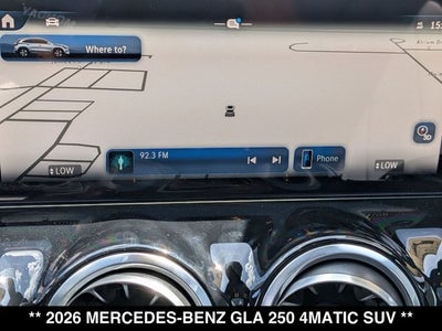 2026 Mercedes-Benz GLA 250 GLA 250 4MATIC® SUV