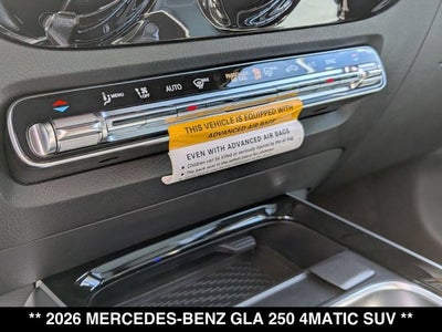 2026 Mercedes-Benz GLA 250 GLA 250 4MATIC® SUV